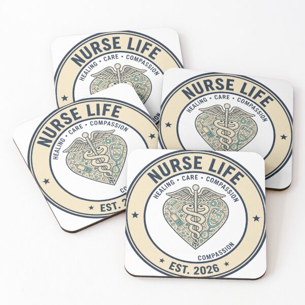Item preview, Nurse Life Est 2026 – Vintage Medical Caduceus Heart Nursing Appreciation designed and sold by Wear Sculpt.