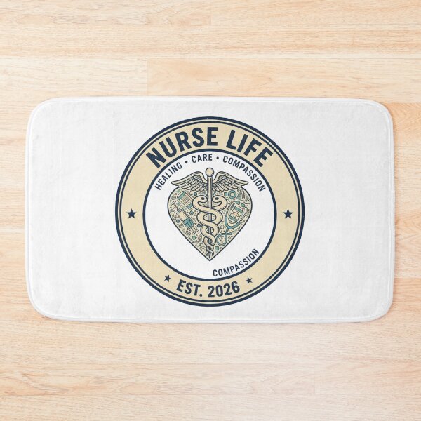 Item preview, Nurse Life Est 2026 – Vintage Medical Caduceus Heart Nursing Appreciation designed and sold by Wear Sculpt.