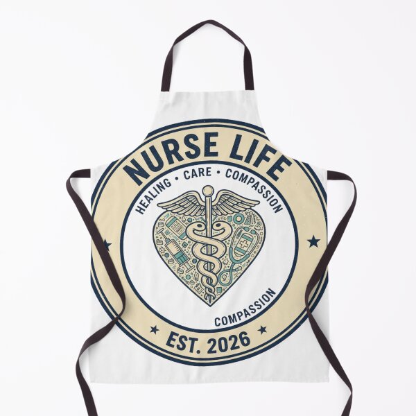 Item preview, Nurse Life Est 2026 – Vintage Medical Caduceus Heart Nursing Appreciation designed and sold by Wear Sculpt.