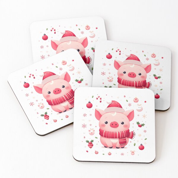 Item preview, Cute pig christmas designed and sold by Suukunna.