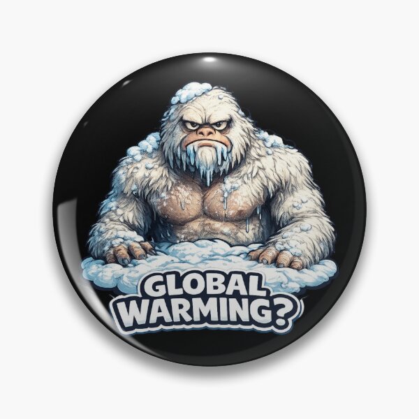 Item preview, GLOBAL WARMING? Angry Frozen Yeti Climate Joke designed and sold by Giggle Gear Tees.