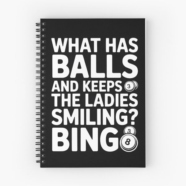 Item preview, What Has Balls and Keeps The Ladies Smiling Bingo – Funny Bingo Humor Design designed and sold by Viktorio Art Shop.
