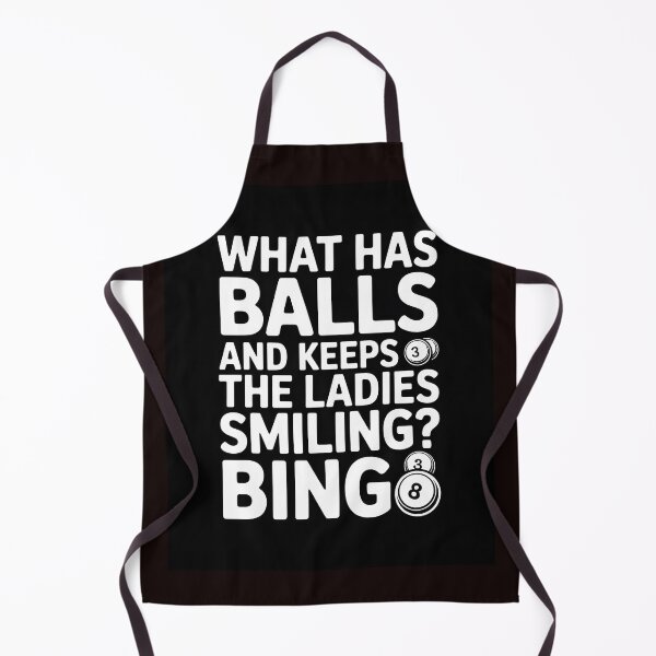 Item preview, What Has Balls and Keeps The Ladies Smiling Bingo – Funny Bingo Humor Design designed and sold by Viktorio Art Shop.