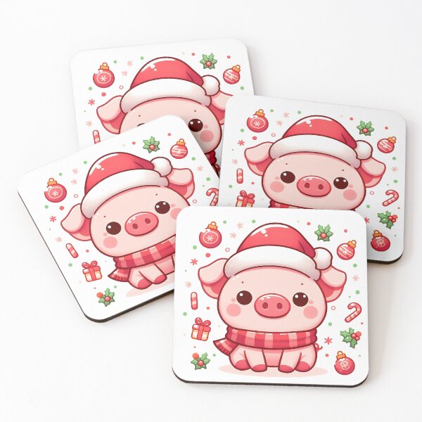 Item preview, Cute pig christmas designed and sold by Suukunna.