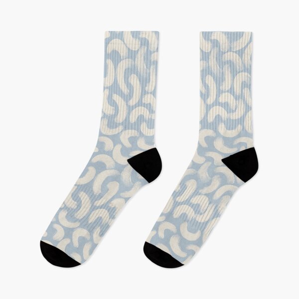 Item preview, Boho gouache brush strokes in pastel blue designed and sold by Illustrated by Nat.