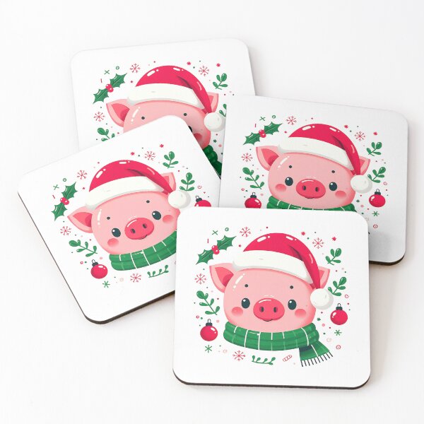 Item preview, Cute pig christmas designed and sold by Suukunna.