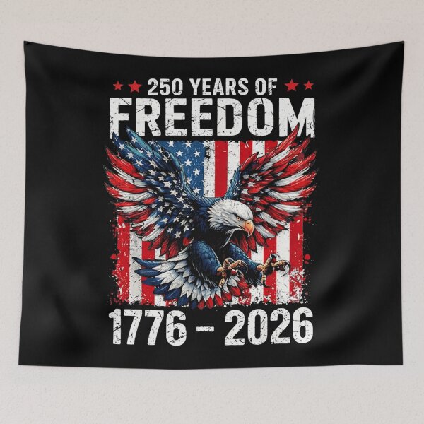 Item preview,  250 Years America 250 1776 2026 250th Anniversary US Flag  designed and sold by Starry Night Creative Art.