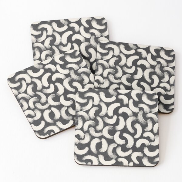 Item preview, Boho gouache brush strokes in black and white designed and sold by Illustrated by Nat.