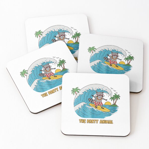 Item preview, Surfing Raccoon designed and sold by TeeARTHY.