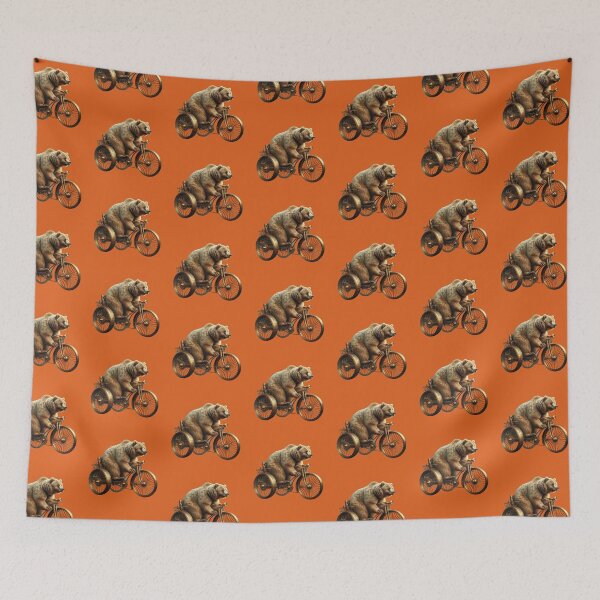 Item preview, Biking Grizzly  designed and sold by Whimsical Art by Angela.
