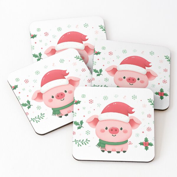 Item preview, Cute pig christmas designed and sold by Suukunna.