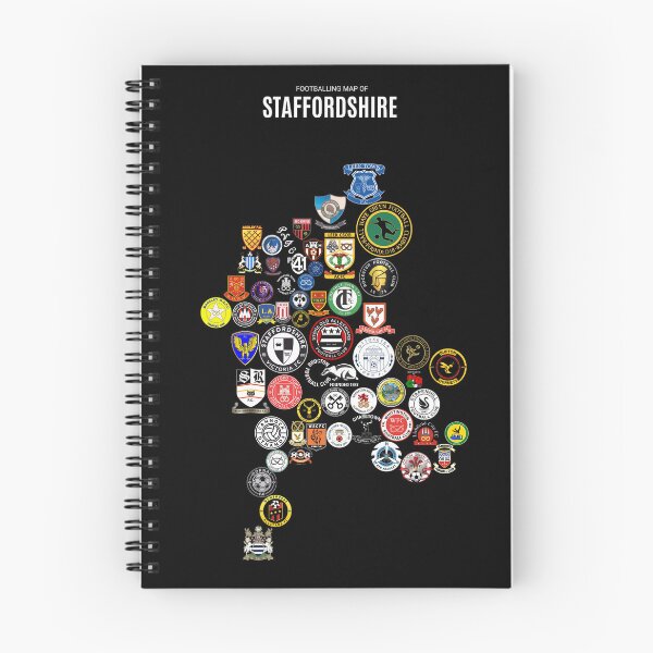 Item preview, Mens Footballing Map of Staffordshire designed and sold by Footy-Maps.