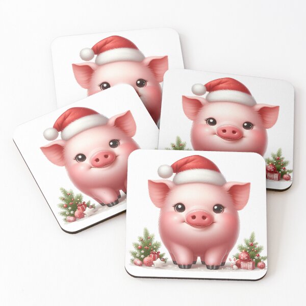 Item preview, Cute pig christmas designed and sold by Suukunna.