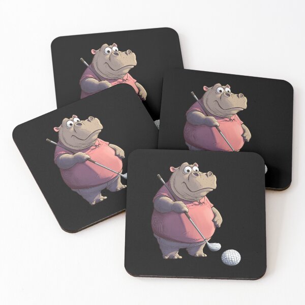 Item preview, Hippos Golf / Golfer Hippo designed and sold by Soulskier.