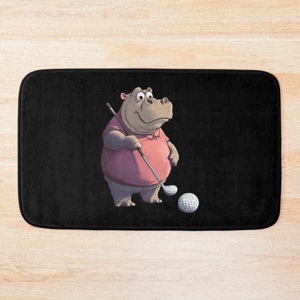 Item preview, Hippos Golf / Golfer Hippo designed and sold by Soulskier.