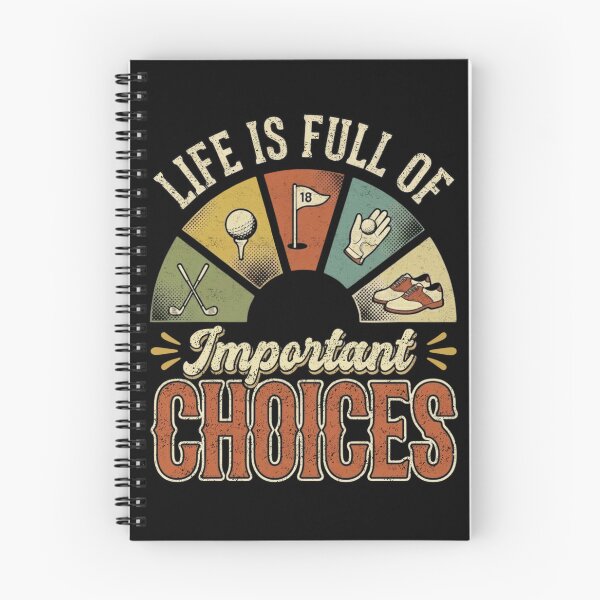 Item preview, Life Is Full Of Important Choices Golf designed and sold by FreshVibe Prints.