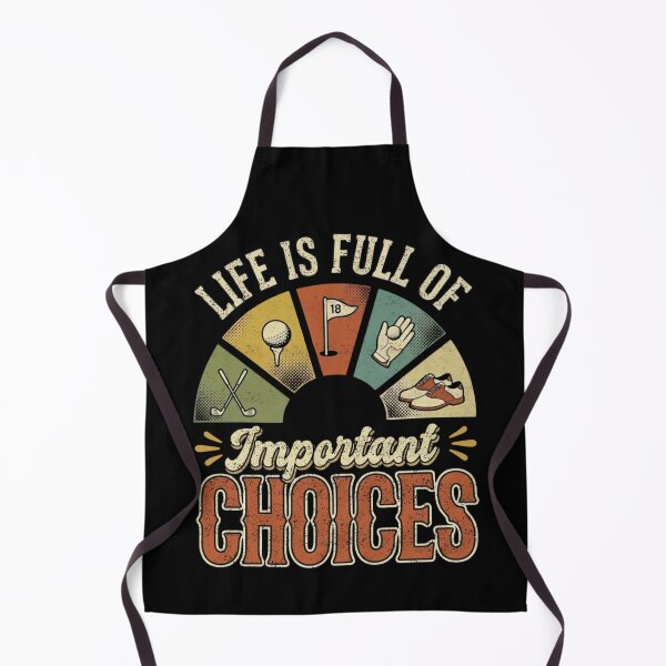 Item preview, Life Is Full Of Important Choices Golf designed and sold by FreshVibe Prints.