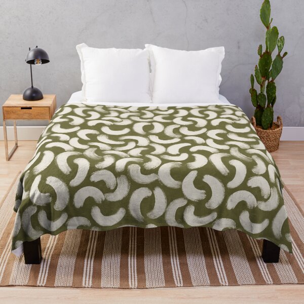 Item preview, Boho gouache brush strokes in olive green designed and sold by Illustrated by Nat.