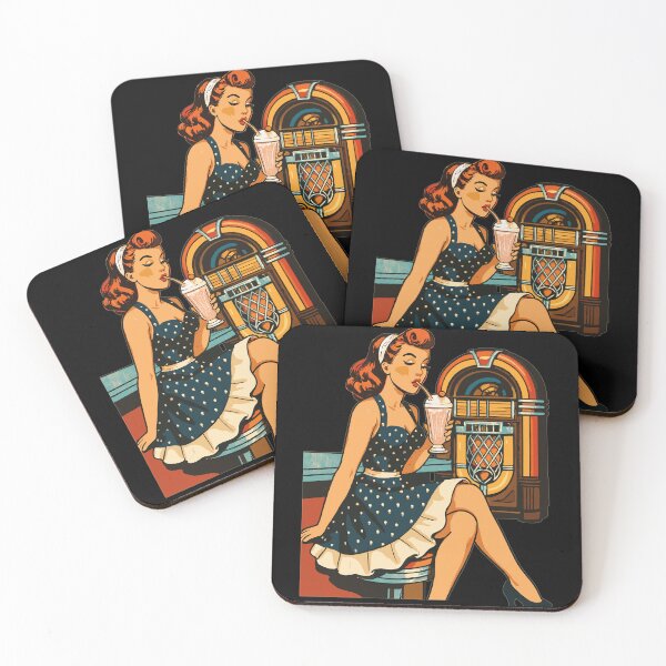 Item preview, Rockabilly 50s Diner Milkshake Jukebox Retro  designed and sold by Pineapple-Tree.