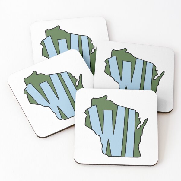 Item preview, Blue & green Wisconsin state designed and sold by Kayla Mitchell.