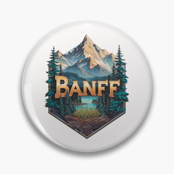 Item preview, Banff National Park Vintage Mountain Adventure - Canadian Rockies designed and sold by PowerKanjiFit.