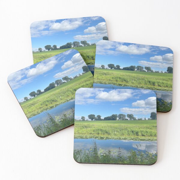Item preview, interesting sky and reflections seen on the Forth & Clyde Canal (June 2024) designed and sold by photosbykel.