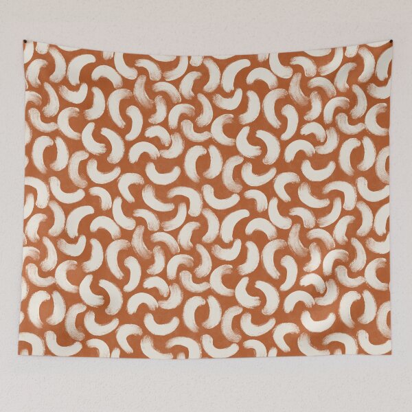 Item preview, Boho gouache brush strokes in warm earthy rust designed and sold by Illustrated by Nat.