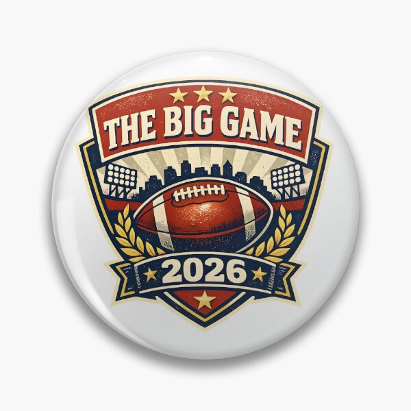 Item preview, The big game Football 2026 – Vintage Logo designed and sold by Dax Studio.