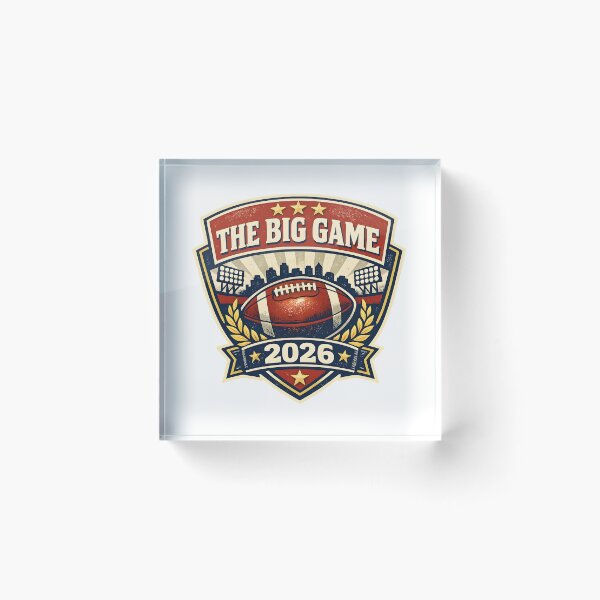Item preview, The big game Football 2026 – Vintage Logo designed and sold by Dax Studio.