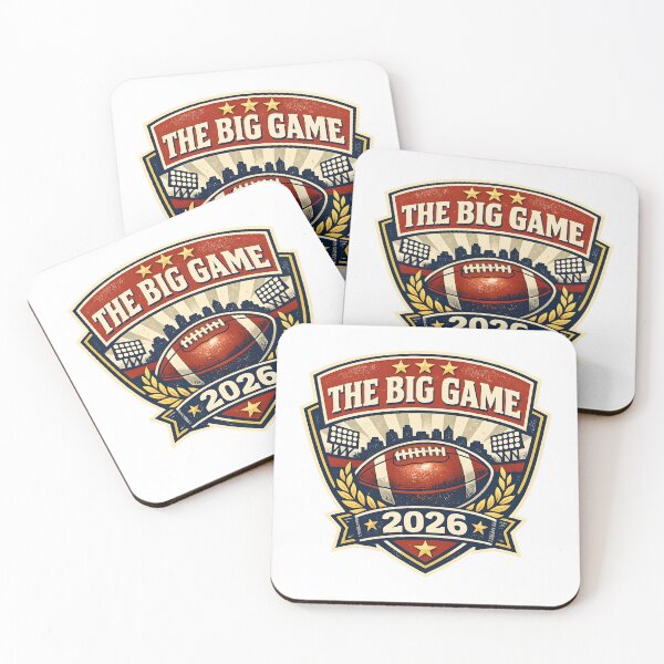 Item preview, The big game Football 2026 – Vintage Logo designed and sold by Dax Studio.
