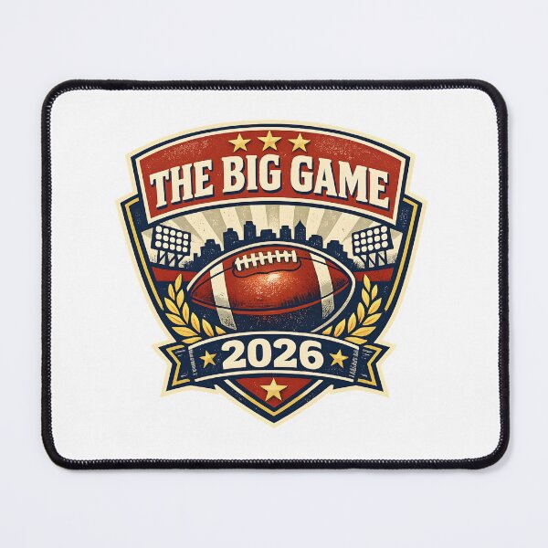 Item preview, The big game Football 2026 – Vintage Logo designed and sold by Dax Studio.