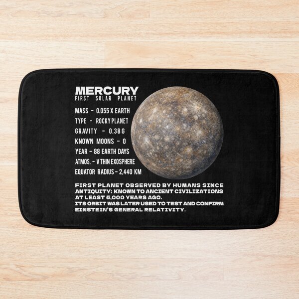 Item preview, Planet Mercuryn Space Telescope Facts Infographic designed and sold by Maljonic.