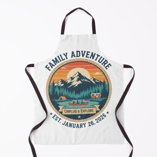 Item preview, Family Adventure Vacation 2026 – Retro Mountain Camping & Canoe Trip designed and sold by Wear Sculpt.