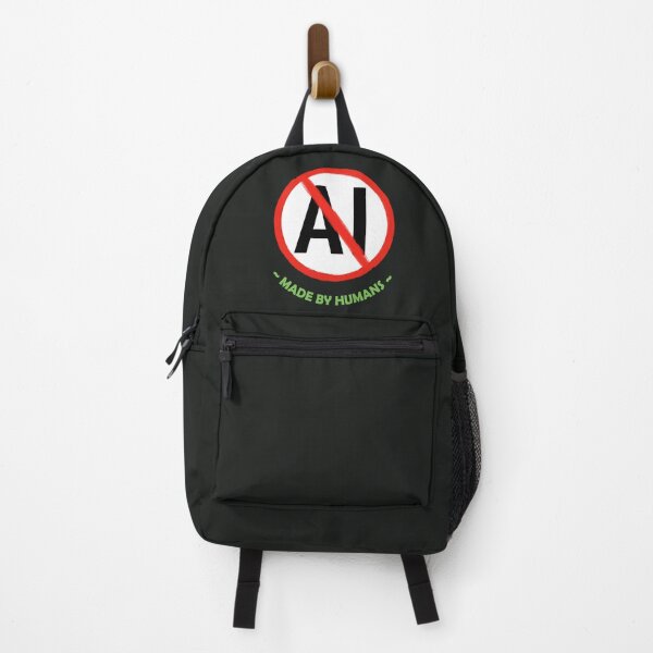 Item preview, No AI Symbol - Made By Humans designed and sold by Frank J. Art.