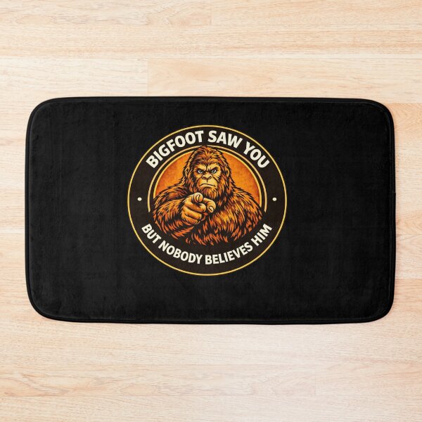 Item preview, Bigfoot Saw You But Nobody Believes Him – Funny Cryptid Tee designed and sold by Giggle Gear Tees.