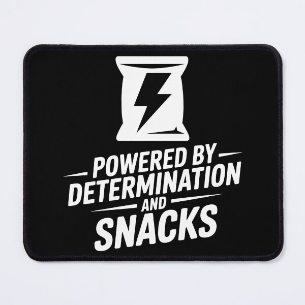 Item preview, Powered by Determination and Snacks designed and sold by theartfulaspie.