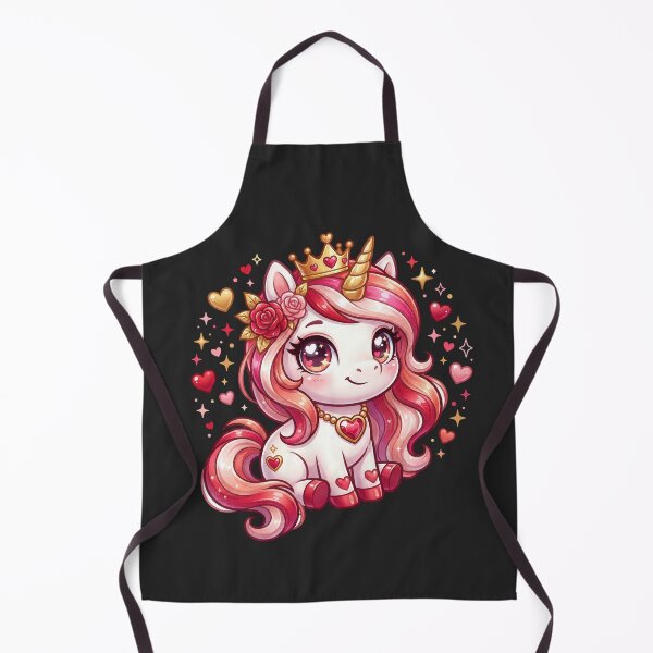 Item preview, Cute Valentine Unicorn With Hearts designed and sold by FreshVibe Prints.