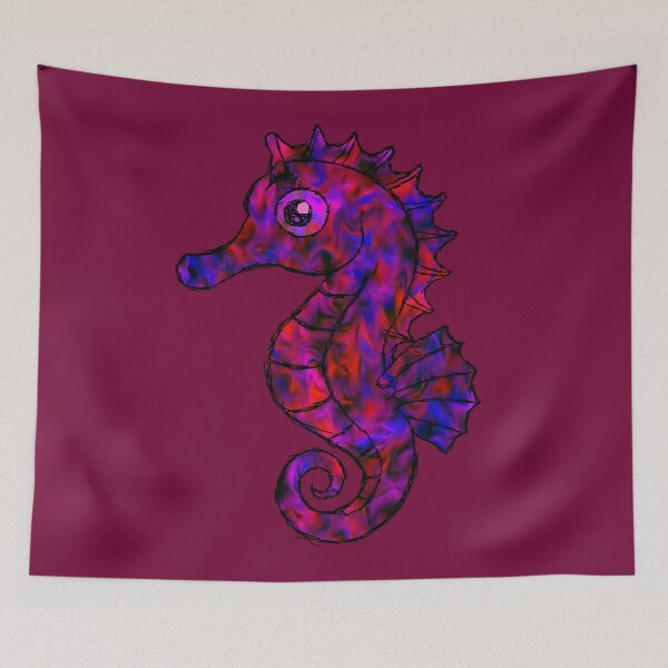 Item preview, Psychedelic seahorse designed and sold by BeJahMan.