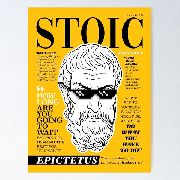 Item preview, Stoic Poster. Epictetus designed and sold by stoicart.