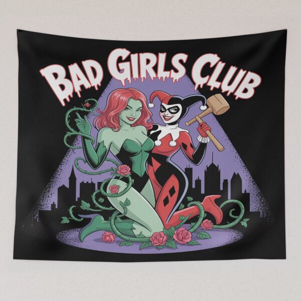 Item preview, Bad Girls Club Poison Ivy & Harley Quinn – Gotham's Naughty Villainesses   designed and sold by Midnight Veil Designs.