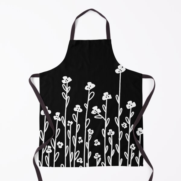 Item preview, Simple black white wildflower doodles minimalist floral designed and sold by hollycooper.
