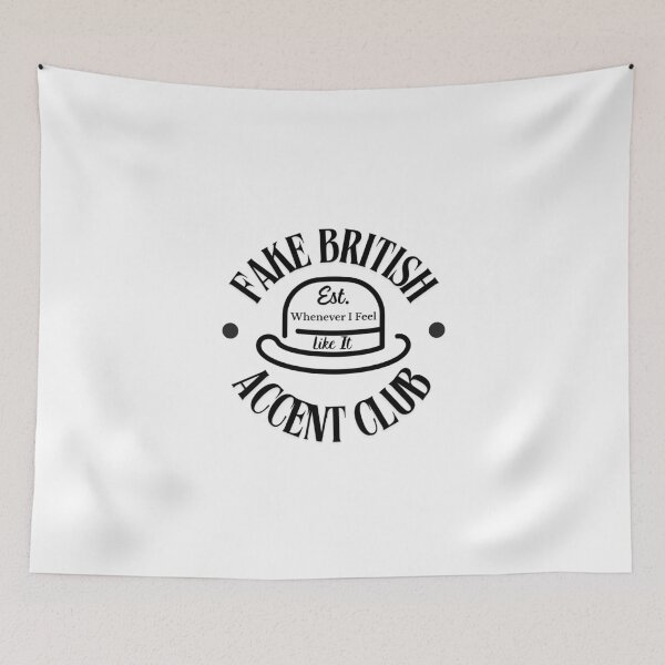 Item preview, Fake British Accent Club – Minimalist Funny Design Gifts for British Accent Lovers designed and sold by furcen.