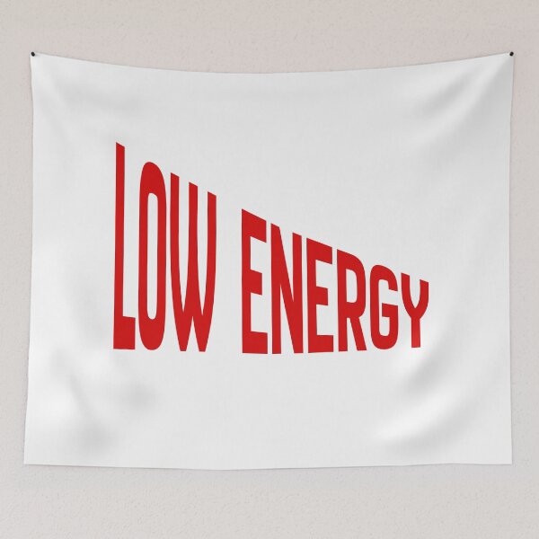 Item preview, Low Energy Perspective Typography - Minimalist Bold Red Design designed and sold by ClashShop.