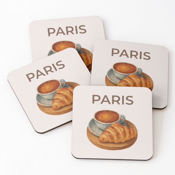 Item preview, Paris City Vibes Coffee and Croissant designed and sold by Inkworksbyshery.