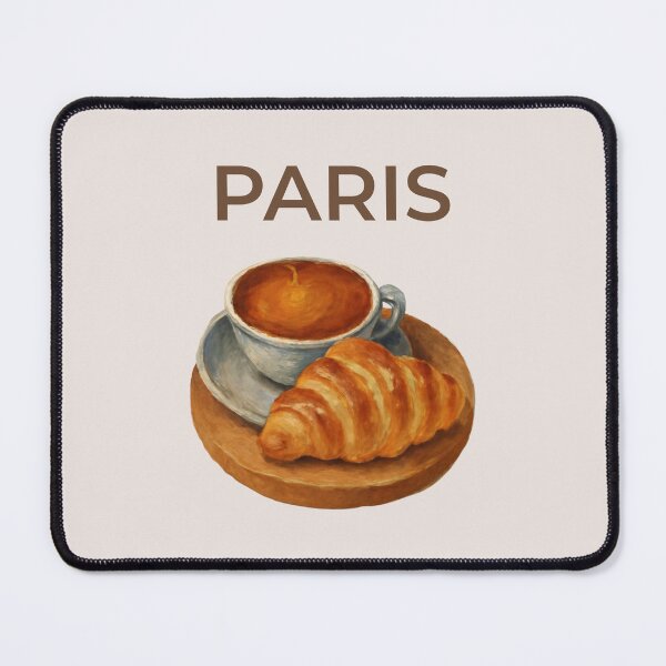 Item preview, Paris City Vibes Coffee and Croissant designed and sold by Inkworksbyshery.