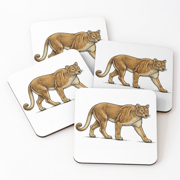 Item preview, Embroidered-Style Mountain Lion  designed and sold by TJT-GRAPHIX.