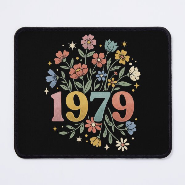 Item preview, Retro Wildflower 1979 Birthday Celebration designed and sold by FreshVibe Prints.