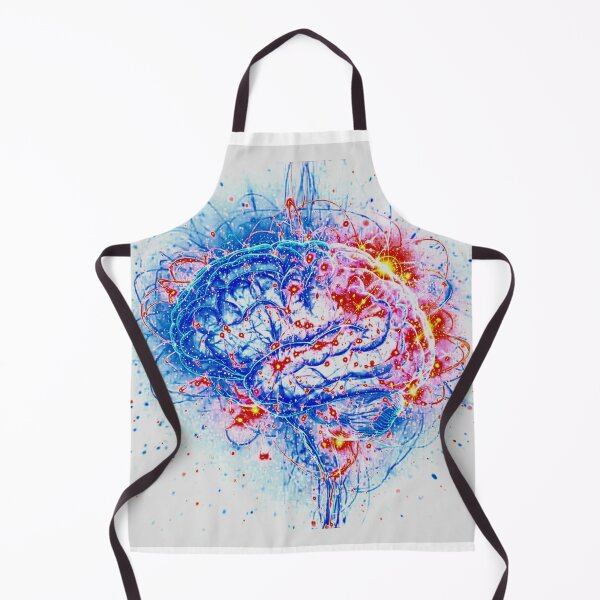 Item preview, Abstract Colorful Brain Art – Neural Energy & Creativity designed and sold by linesbydunja.