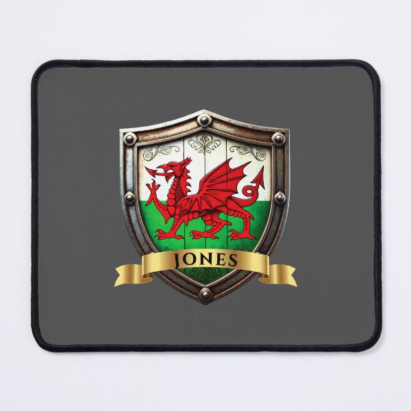 Item preview, Jones Wales Surname Shield designed and sold by Highlandkings.