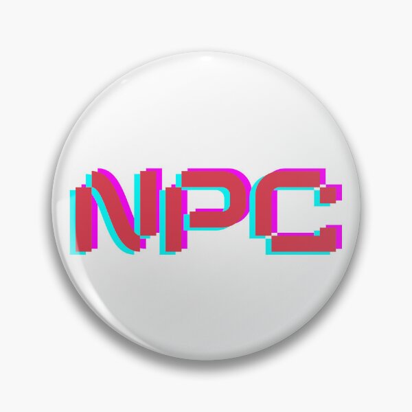 Item preview, NPC - Minimalist Neon Digital Glitch Design designed and sold by ClashShop.